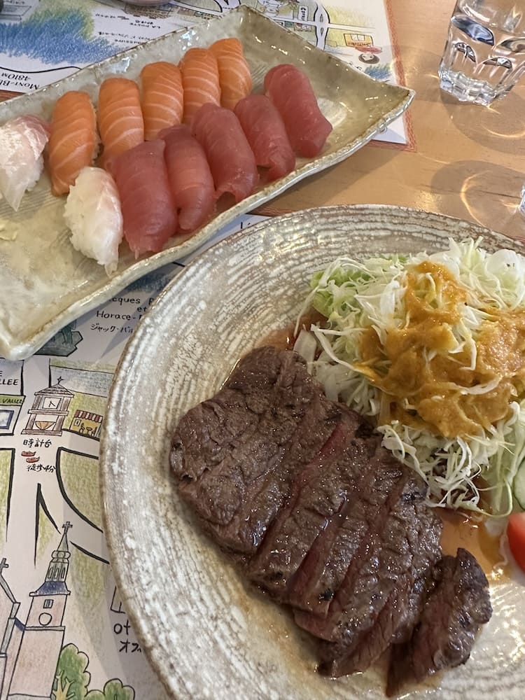 シャモニーのレストランSATSUKIの料理